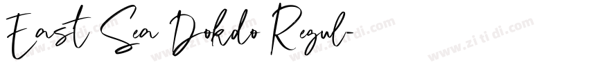East Sea Dokdo Regul字体转换 East Sea Dokdo Regul字体转换